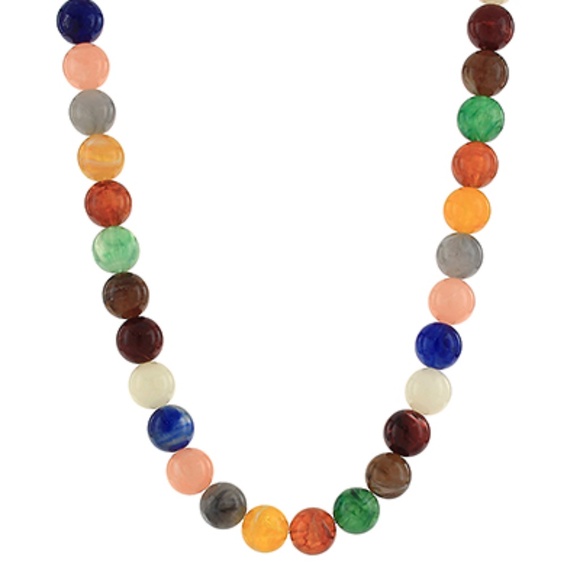 Colorful Acrylic Ball Bead Necklace - Picture 1 of 3
